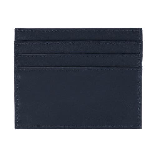 Shop Trafalgar Sergio Genuine Leather Card Case In Black