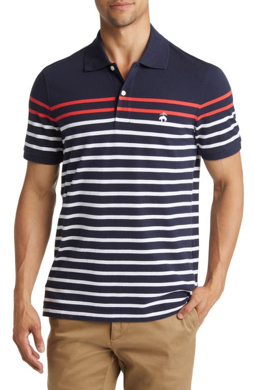 Brooks Brothers Mariner Stripe Polo Shirt in Navy Multi