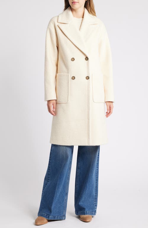 Shop Lucky Brand Bouclé Peacoat In Cream