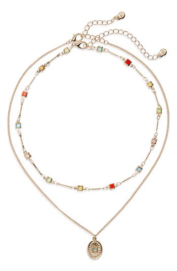 Nordstrom Rack 2-piece Necklace Set In Gold