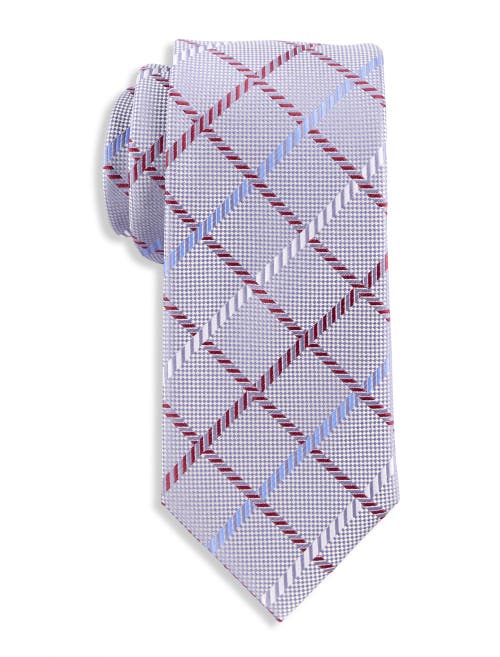 Oak Hill By Dxl Oak Hill Grid Patterned Tie In Grey
