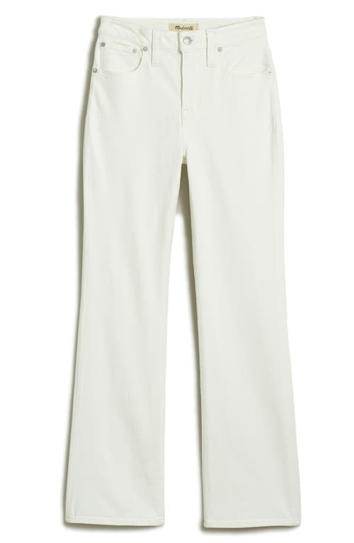 Madewell Curvy Kick Out Crop Jeans Pure White at Nordstrom,