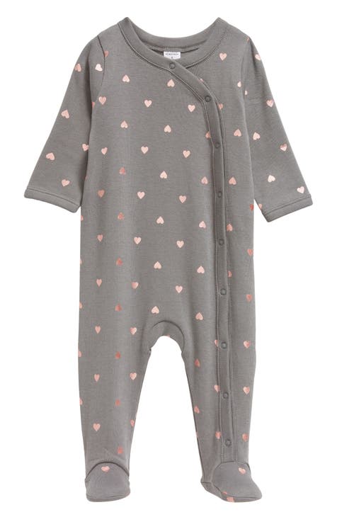 Outerstuff Newborn & Infant Heather Gray San Francisco Giants Extra Base Hit Raglan Full-Snap Romper at Nordstrom, Size 0-3 M