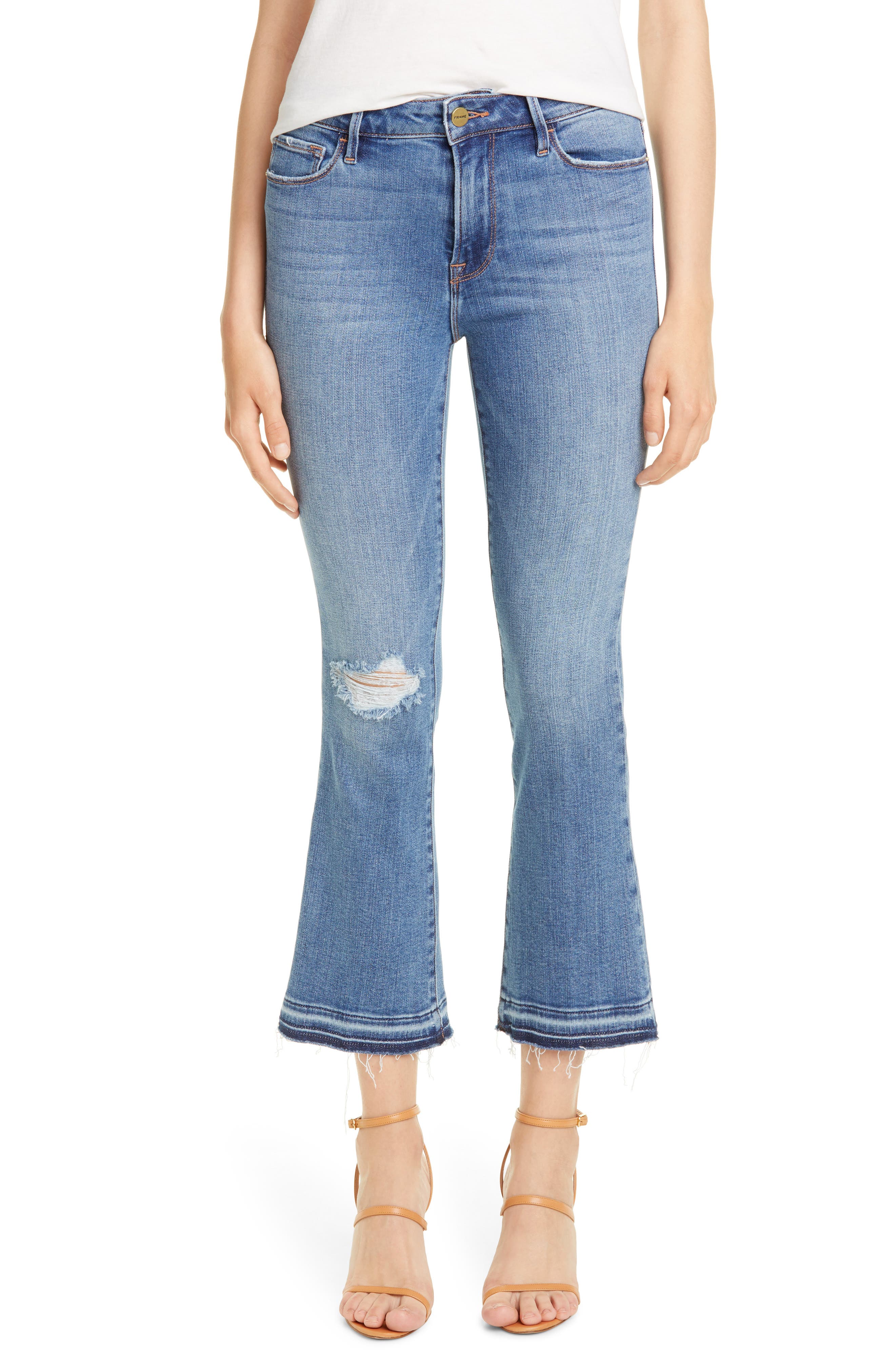 released hem crop jeans