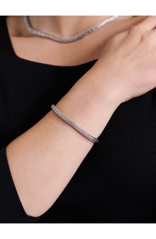 Devata Sterling Silver Chain Bracelet In Silver
