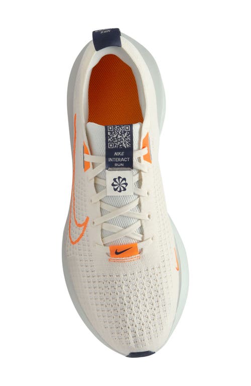 Shop Nike Interact Run Running Sneaker In Sail/total Orange/platinum