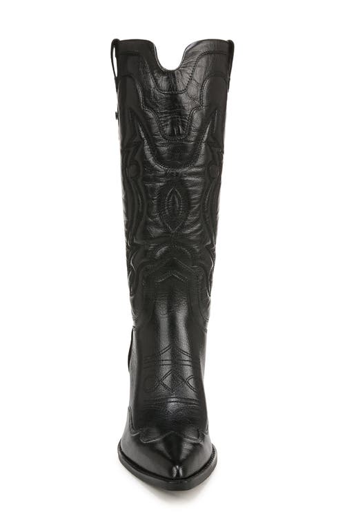 Shop Sam Edelman James Pointed Toe Western Boot In Black