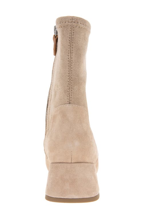 Shop Gentle Souls By Kenneth Cole Elbert Block Heel Bootie In Mushroom Suede