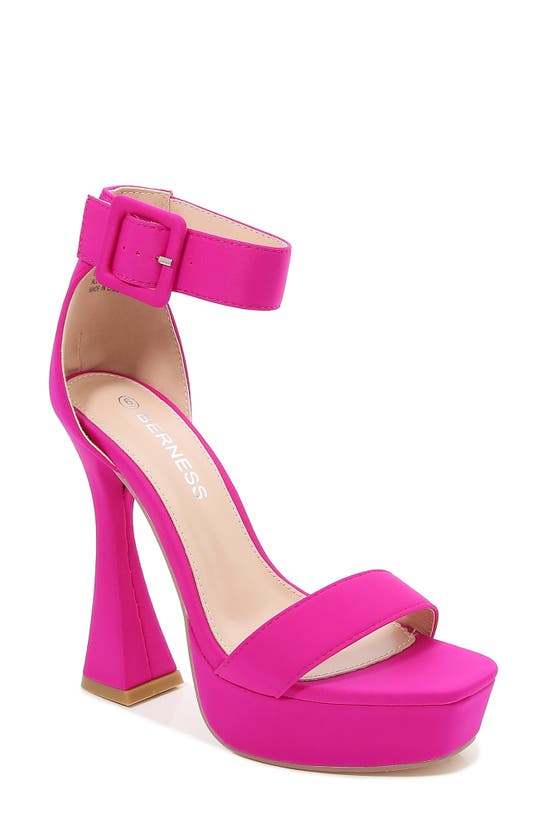 Shop Berness Dinah Platform Heeled Sandal In Purple