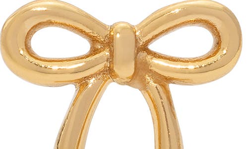 Made By Mary Bow Stud Earrings In Gold