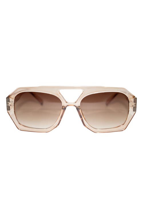 Fifth & Ninth Ryder 57mm Polarized Aviator Sunglasses In Neutral