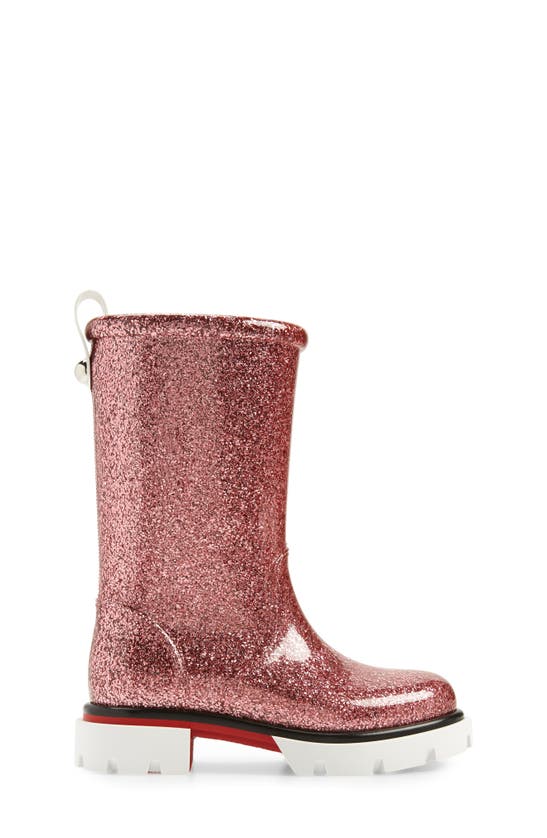 Christian Louboutin Girl's Pluie Glitter Rain Boots, Toddlers/kids In