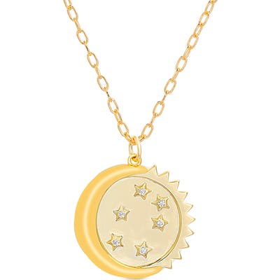 Lesa Michele Moon & Sun Pendant Necklace