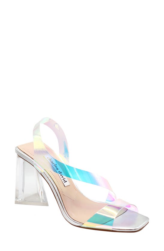 Charles David Women's Trulli Iridescent High Heel Sandals In Rainbow