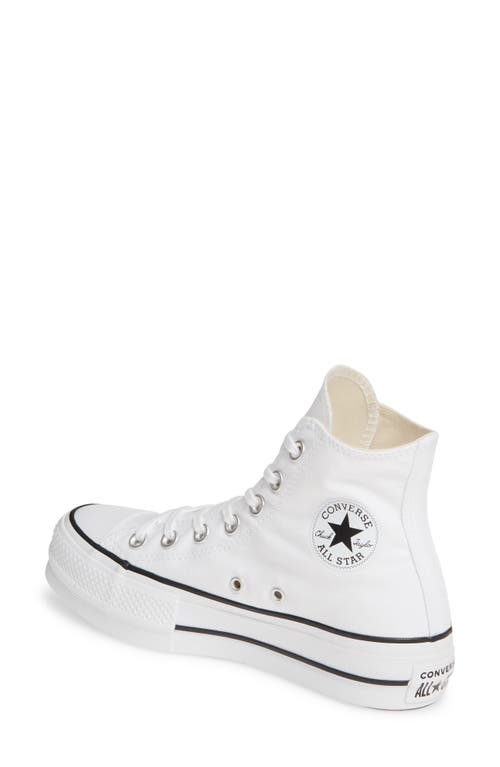 Shop Converse Chuck Taylor® All Star® Lift High Top Platform Sneaker In White/black/white