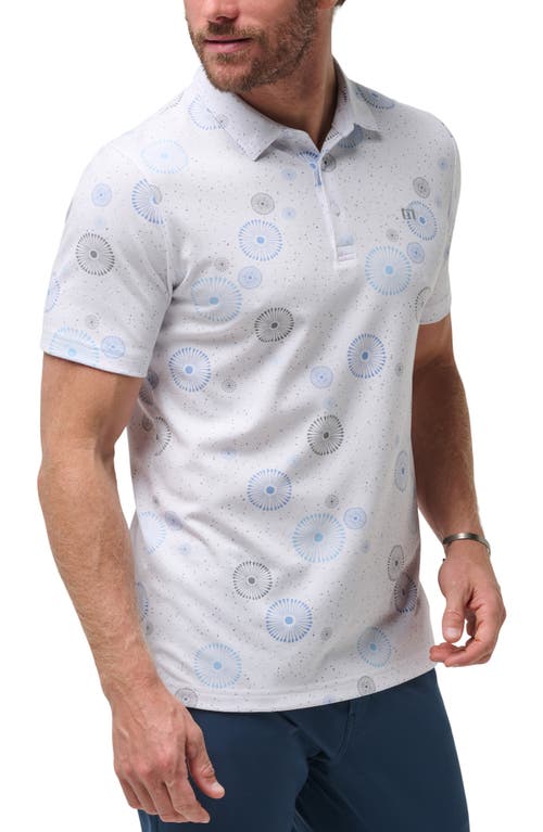 TRAVISMATHEW TRAVISMATHEW CAUGHT INSIDE MEDALLION PRINT POLO 