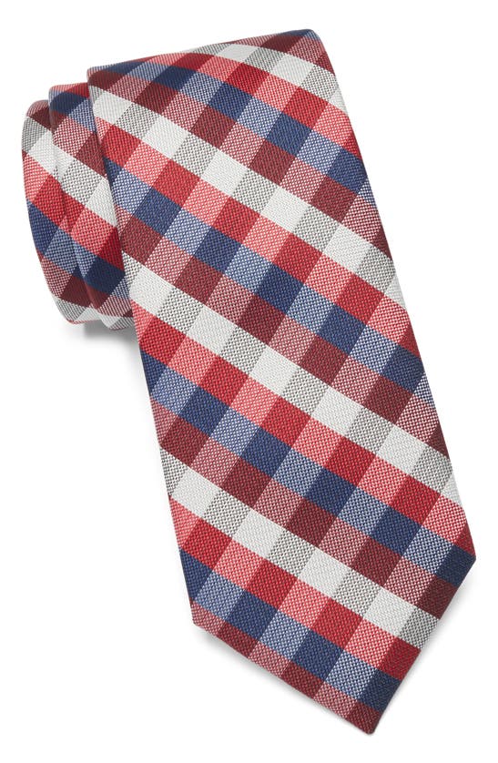 Shop Ben Sherman Check Print Tie In Red