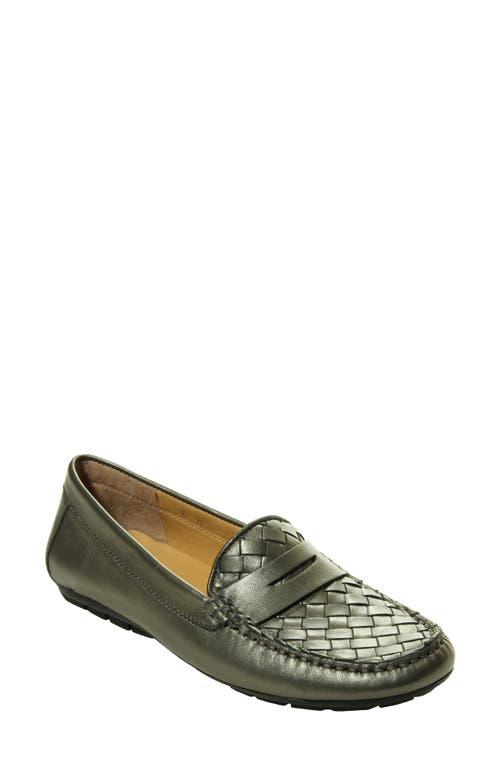 Adrik Loafer in Pewter Pearl Leather
