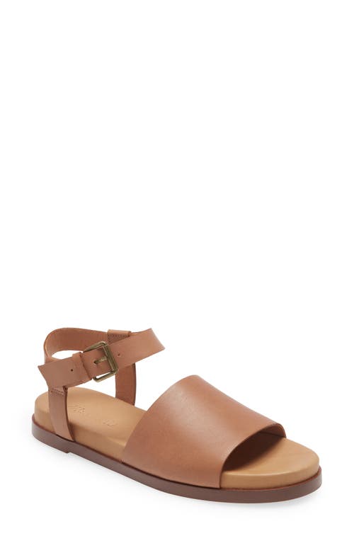 Madewell The Noelle Ankle strap flat in warm hickory Sandals