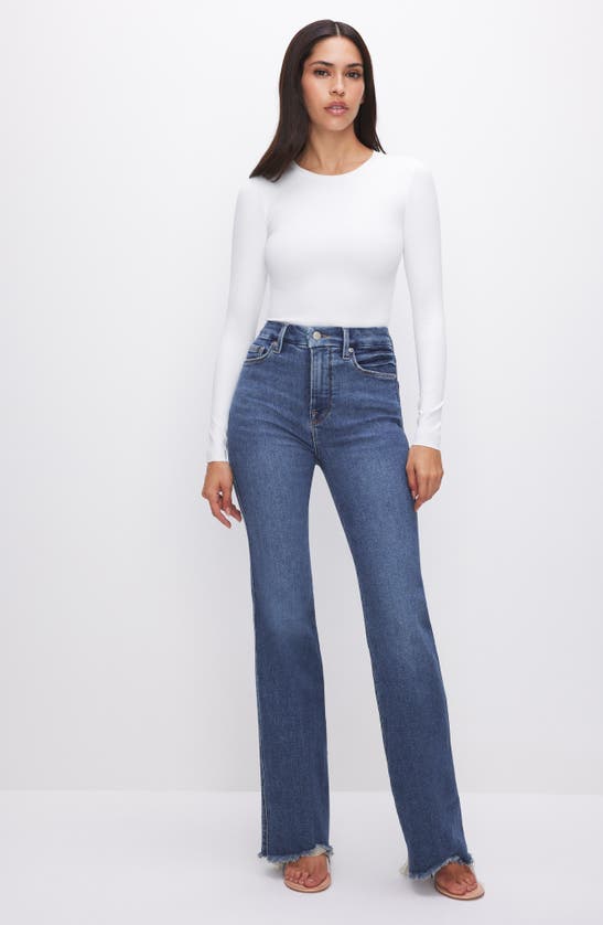 Good American Good Curve Bootcut Jeans In Indigo536