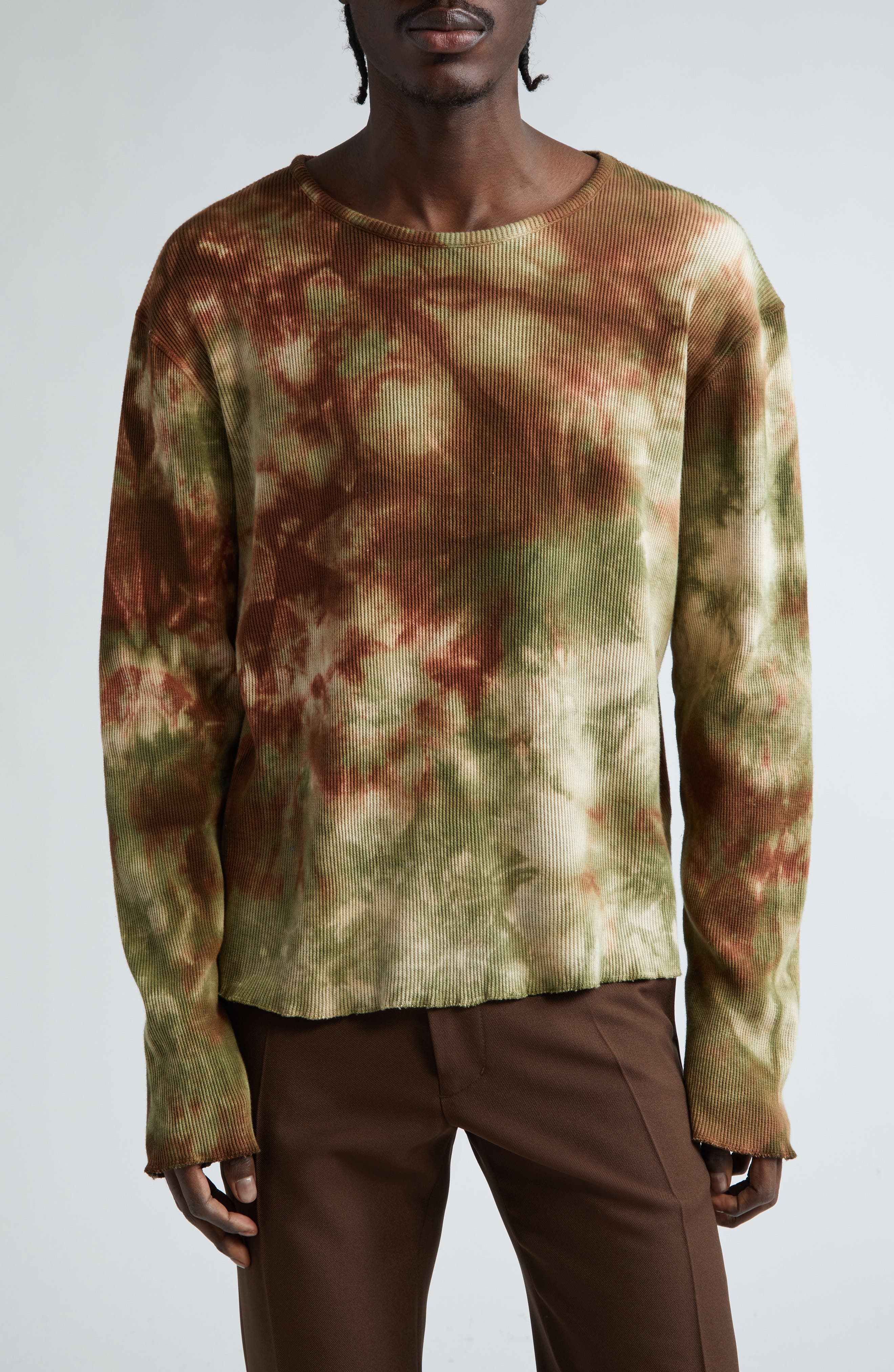 tie dye waffle shirt