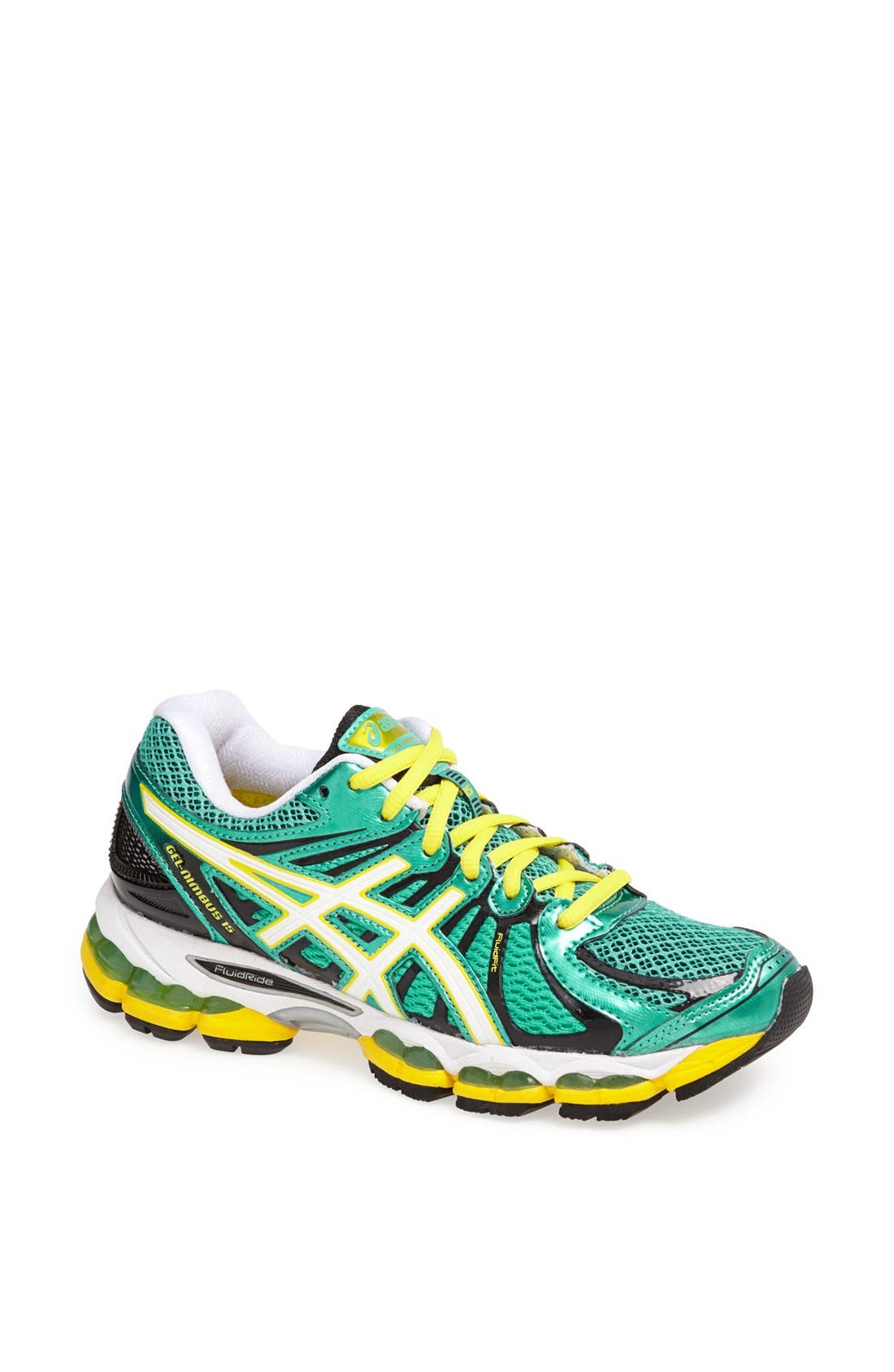 asics gel nimbus 15 kids green