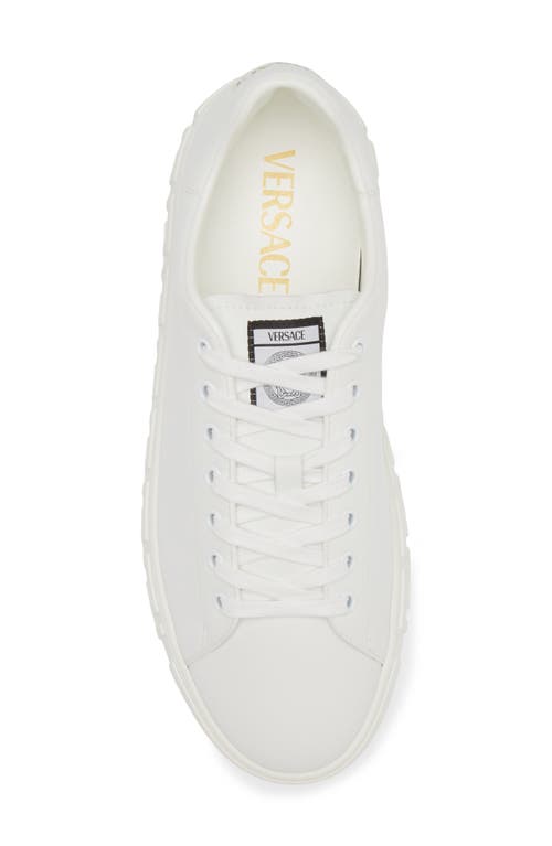 Shop Versace Responsible Low Top Sneaker In White