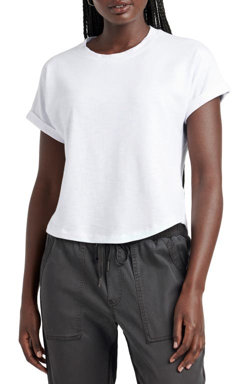 Splendid Skye Slub T-shirt In White