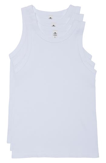 90 Degree By Reflex 3-pack Seamless Tank Tops In White/white/white