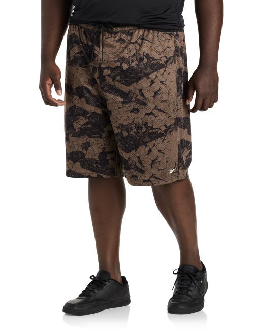 Reebok Hoopwear Performance Shorts in Utility Brown/black 