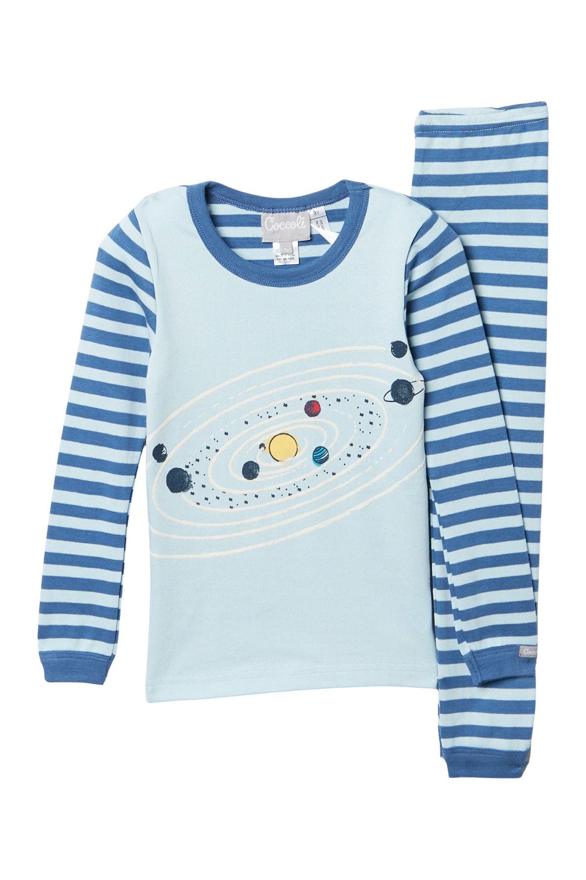Coccoli Striped Solar System Pajama Set Nordstrom Rack