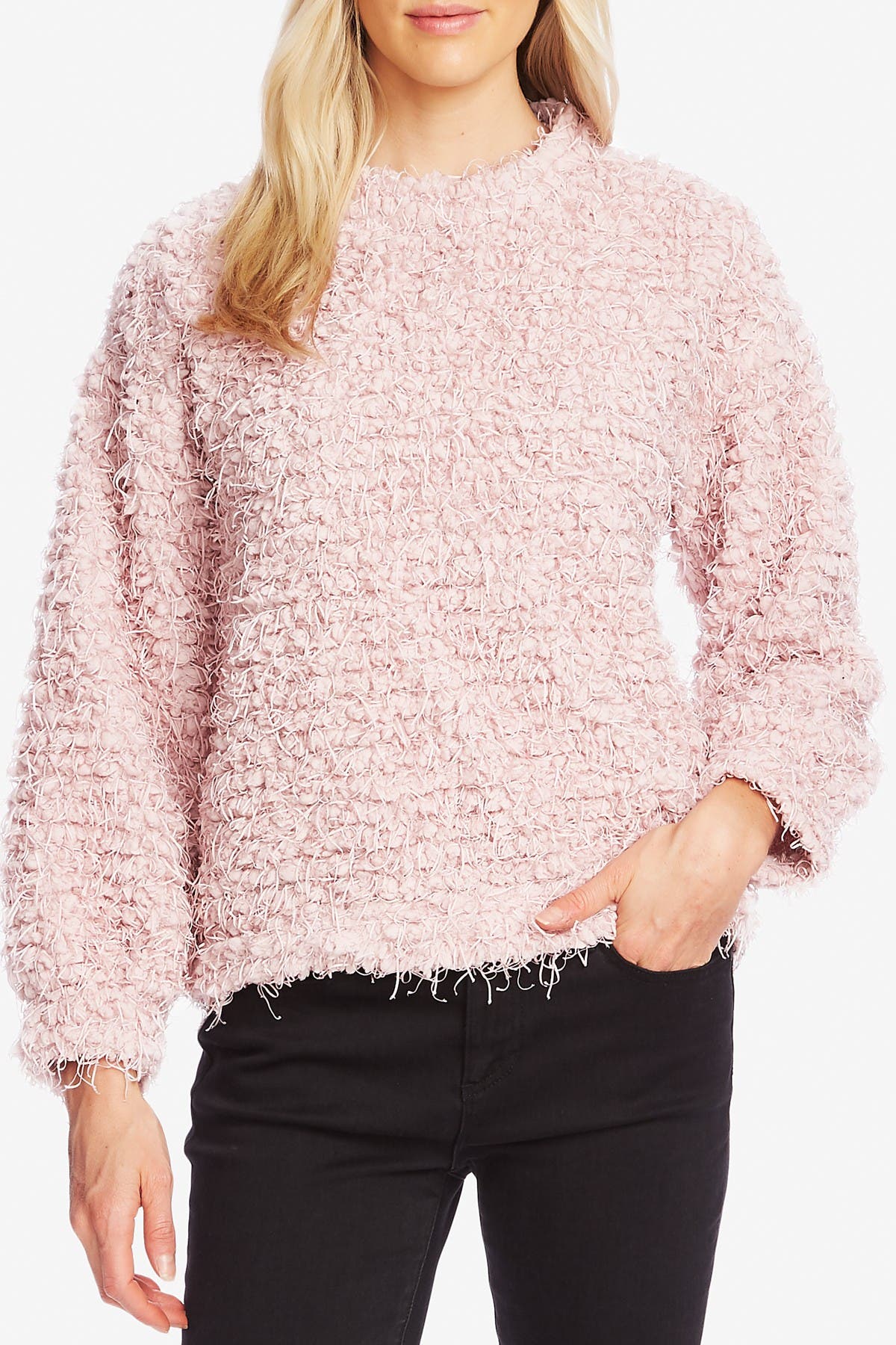 vince camuto popcorn knit sweater