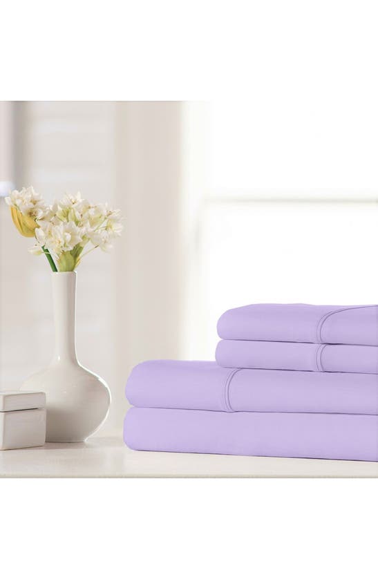 Shop Ella Jayne Home 500 Thread Count Cotton Sateen 4-piece Sheet Set In Lilac