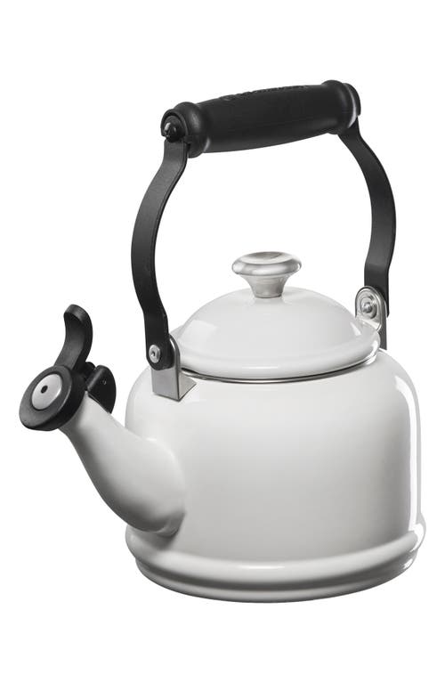 Le Creuset 1.25-quart Stainless Steel Demi Tea Kettle In White/silver
