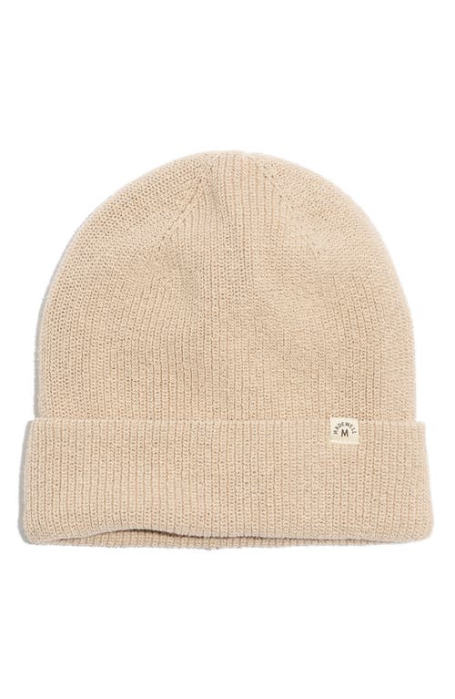 Madewell Recycled Cotton Beanie in Wet Sand at Nordstrom