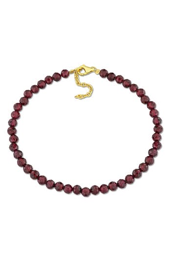 Delmar Faceted Beaded Bracelet In Red