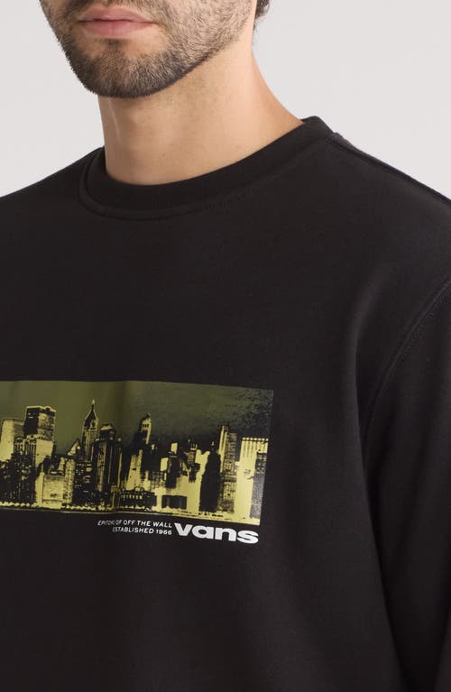 Shop Vans Epitome Crewneck Graphic Sweatshirt In Black