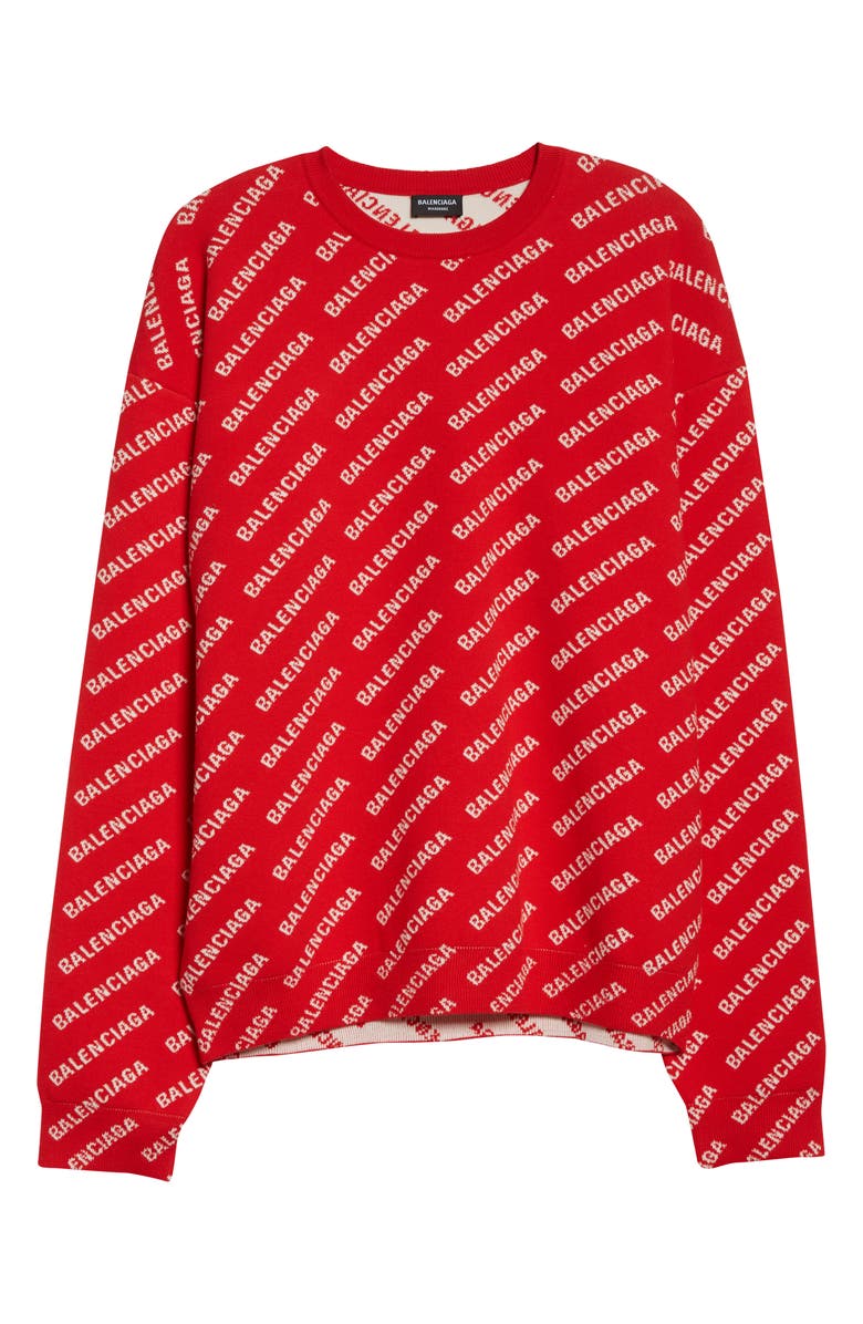 Balenciaga Logo Jacquard Sweater | Nordstrom