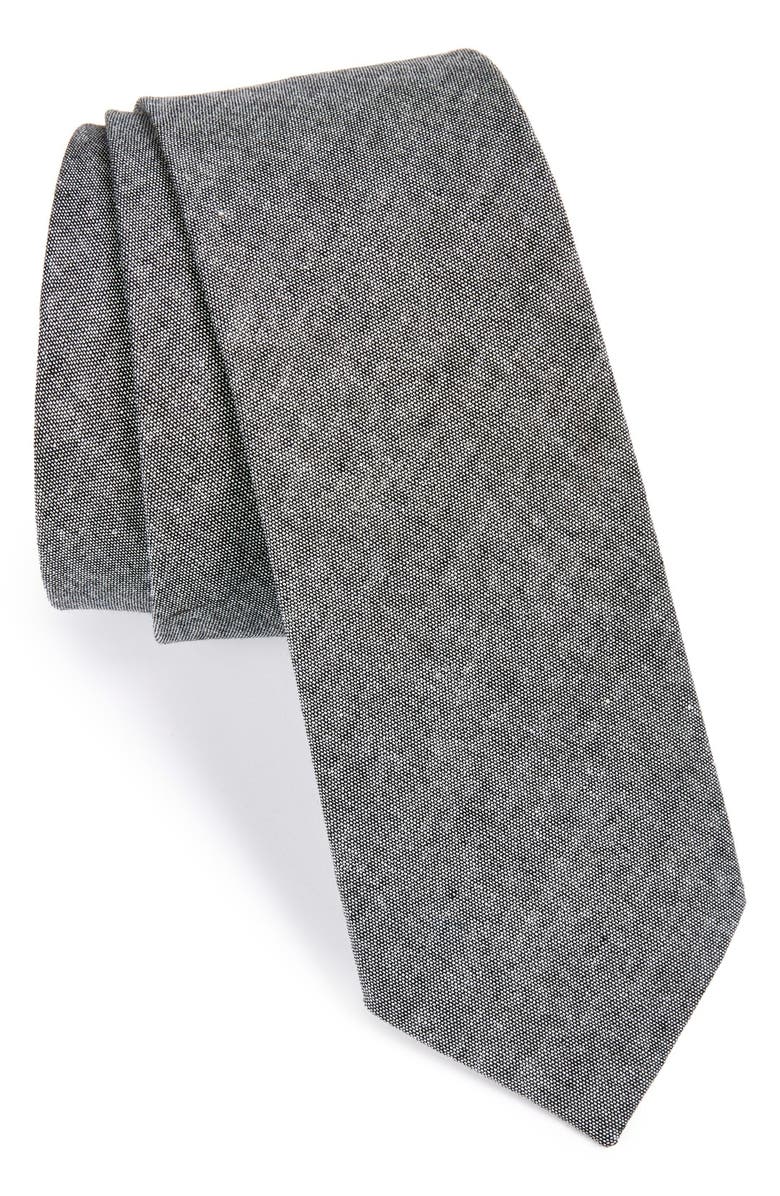 1901 Woven Chambray Cotton Tie | Nordstrom
