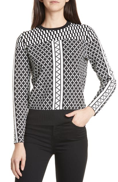 Click to view more detailed imagery on our partner's website Ted Baker Joziff Mixed Pattern Sweater In Black