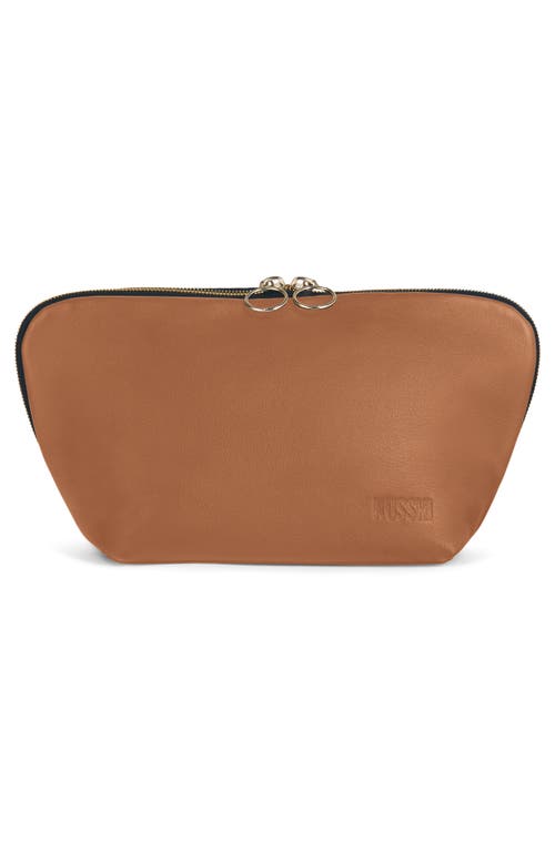 KUSSHI KUSSHI SIGNATURE LEATHER MAKEUP BAG 