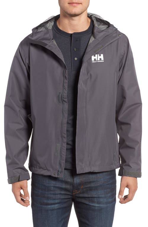 Helly Hansen Seven J Waterproof & Windproof Jacket in Charcoal