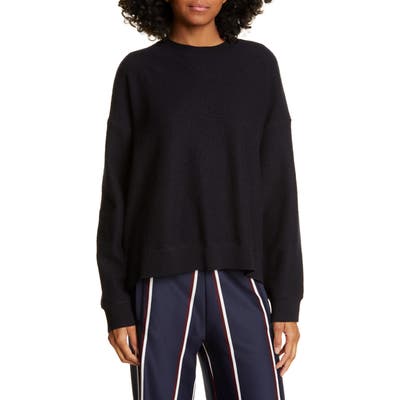 Tory Sport Drop Shoulder Merino Wool Sweater, Blue