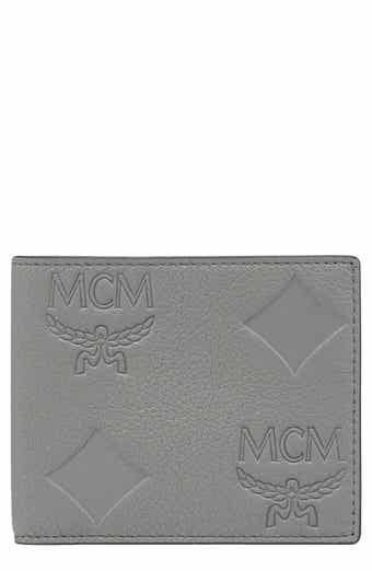 MCM Visetos Chain Wallet Crossbody Beige 1233762
