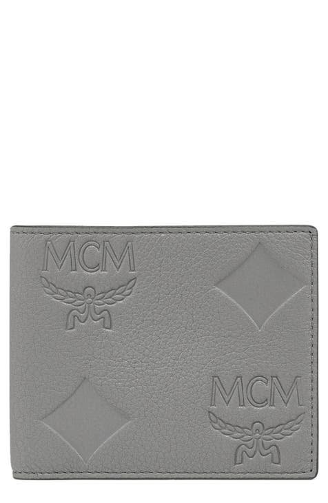 NEW MCM Men's Black Green Leather Bifold Wallet FREE Shipping