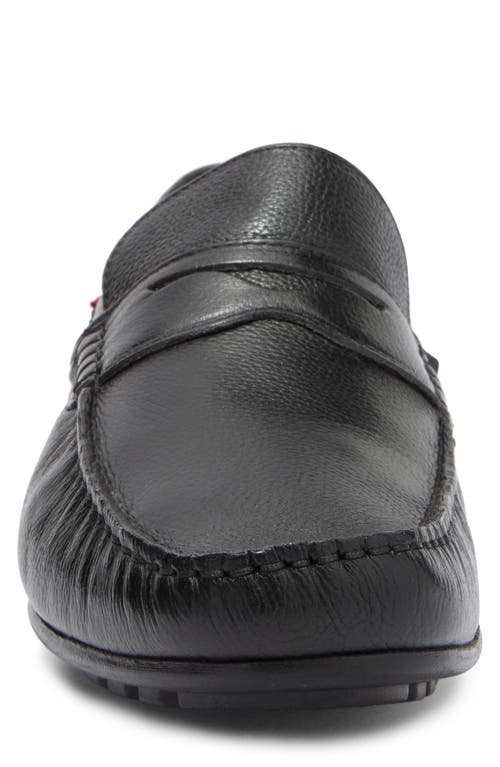 Marc Joseph New York Nebraska Driving Loafer In Black Grainy