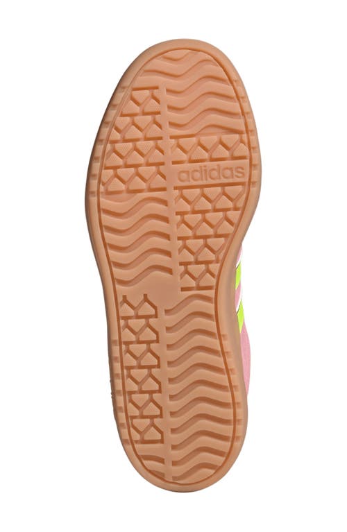 Adidas Originals Adidas Kids' Vl Court Bold Lifestyle Sneaker In Pink/lemon/lucid Blue
