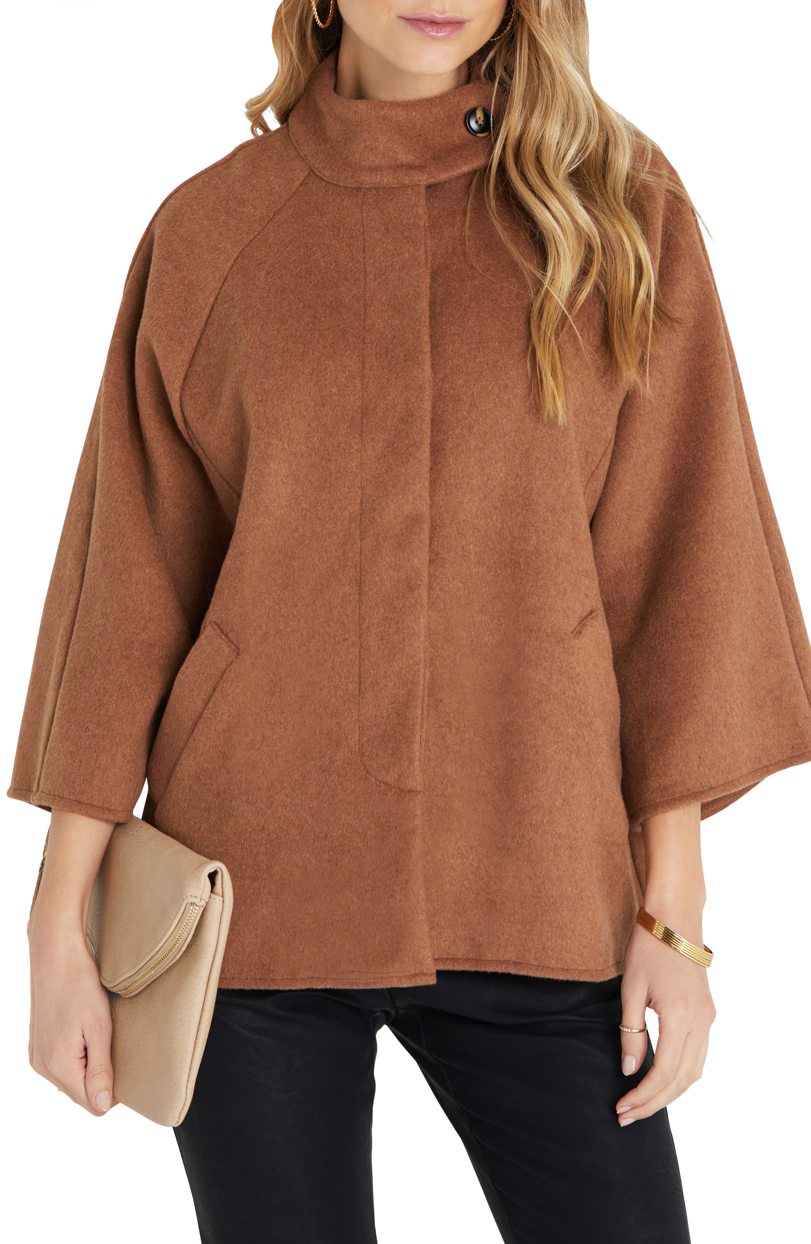 topshop camel coat nordstrom