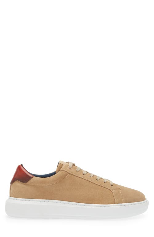 Shop G Brown Puff Suede Low Top Sneaker In Sand