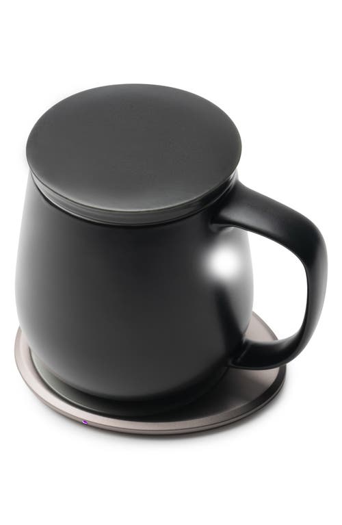 Ohom Ui+ Mug & Warmer Set In Inkstone Black